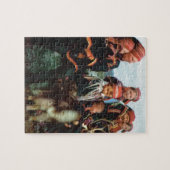  Noorwegen, Lapland, Sami-familie 1950 Legpuzzel (Horizontaal)