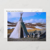 Noorwegen, Lapland, Sami Settlement Briefkaart (Voorkant / Achterkant)
