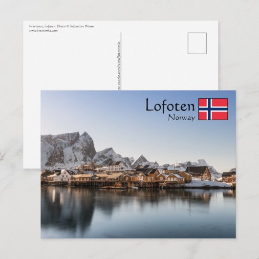 Noorwegen Lofoten Briefkaart (Voorkant / Achterkant)