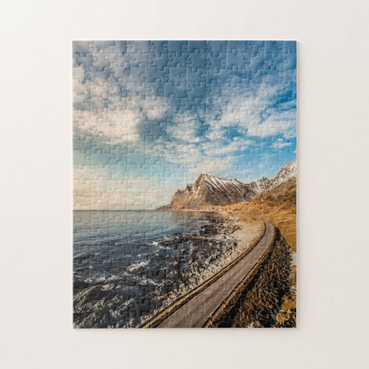 Noorwegen Lofoten Weg Legpuzzel (Verticaal)