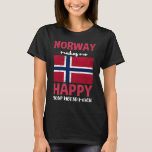 Noorwegen Maakt Me Gelukkig Jij Niet Zo Veel Vinta T-shirt