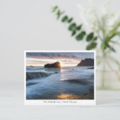 Noorwegen Midnight Sun Briefkaart (Staand voorkant)