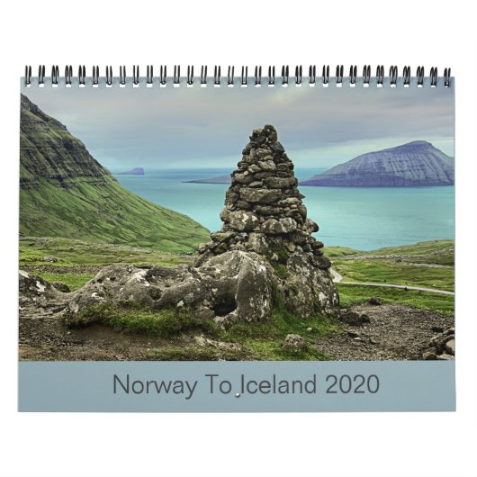 Noorwegen naar IJsland 2020 Kalender (Hoes)