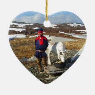 Noorwegen, nederzetting Sami in Lapland Keramisch Ornament