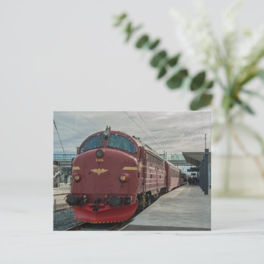 Noorwegen. NOHAB Di3 616 bij Trondheim S Briefkaart (Staand voorkant)