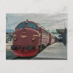 Noorwegen. NOHAB Di3 616 bij Trondheim S Briefkaart