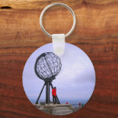 Noorwegen, Noordkaap, symbool wereldbol Sleutelhanger (Voorkant)