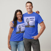 Noorwegen, Noordkaap, wereldbol T-shirt (Unisex)