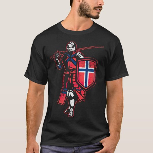Noorwegen Noorse Knight T-shirt (Voorkant)