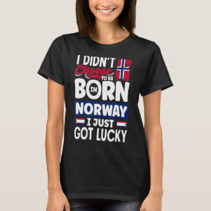 Noorwegen Noorse vlag ik heb net Lucky 1 T-shirt