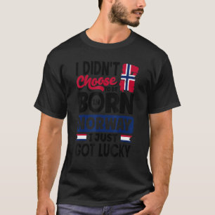 Noorwegen Noorse vlag ik heb net Lucky T-shirt