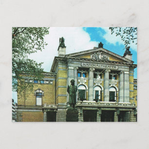 Noorwegen, Oslo, nationaal theater Briefkaart