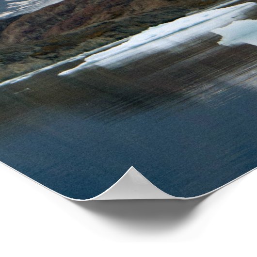 Noorwegen, Receding Glacier en iceberg Poster (Hoek)