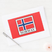 Noorwegen Rechthoekige Sticker (Envelop)