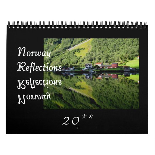 Noorwegen Reflecteert Wall Calendar Kalender (Hoes)