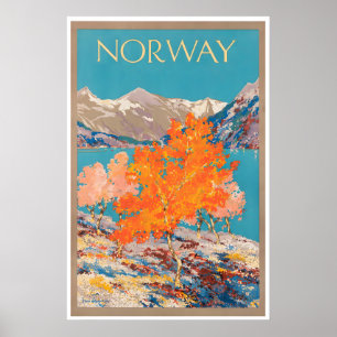 Noorwegen Reisposter Nordic Print Noorse Kunst