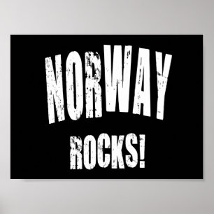 Noorwegen Rocks. Poster