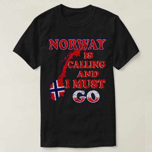 Noorwegen roept t-shirt (Design voorkant)
