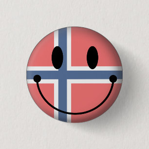 Noorwegen Ronde Button 3,2 Cm