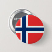 Noorwegen Ronde Button 5,7 Cm (Voorkant /achterkant)
