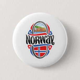 Noorwegen Ronde Button 5,7 Cm