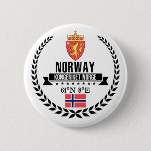 Noorwegen Ronde Button 5,7 Cm