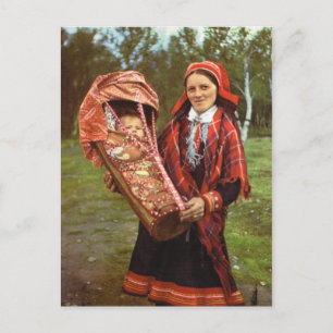  Noorwegen, Sami moeder en baby, Lapland Briefkaart