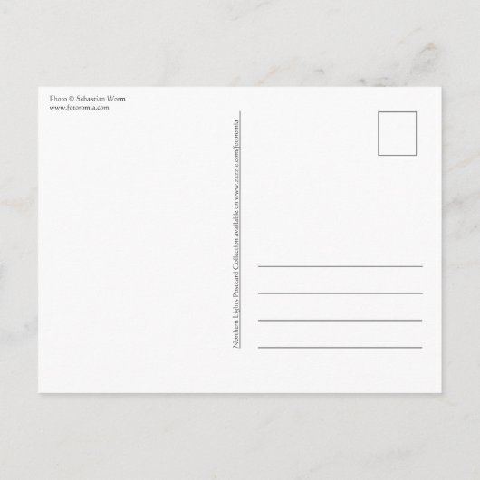 Noorwegen Senja Northern Lights Briefkaart (Achterkant)