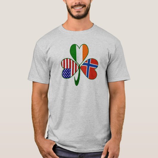 Noorwegen Shamrock T-shirt (Voorkant)