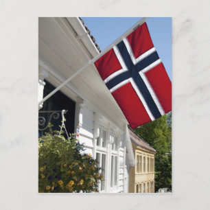 Noorwegen, Stavanger. Historische stadsgezichten. Briefkaart