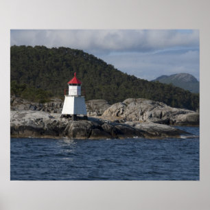 Noorwegen, Stavanger. Uitzichten langs Lysefjord. Poster