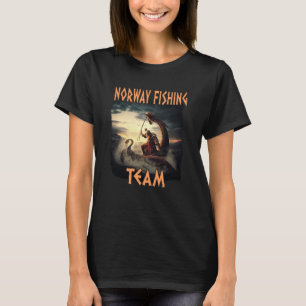Noorwegen Vis Team Scandinavië Norge Souvenir Noor T-shirt
