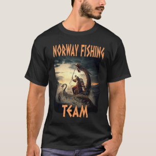 Noorwegen Vis Team Scandinavië Norge Souvenir Noor T-shirt