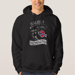 Noorwegen Vist ons heilbot zegt dat ik moet gaan. Hoodie