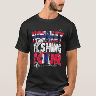 Noorwegen Vist Tour Norway Vacation Fisherman F T-shirt