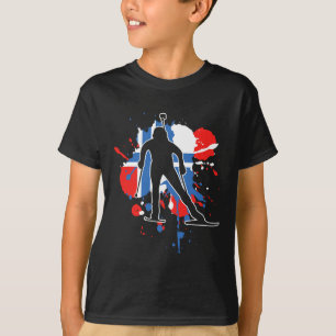 Noorwegen Vlag Biathlonist - Noors Biathlon 1 T-shirt