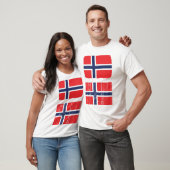 Noorwegen vlag Mannen T-shirt (Unisex)