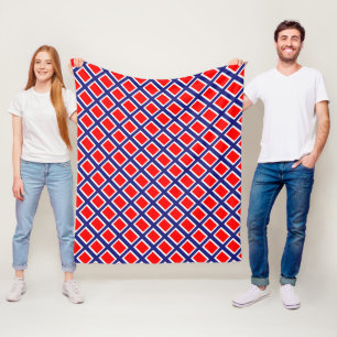 Noorwegen vlag patroon fleece deken