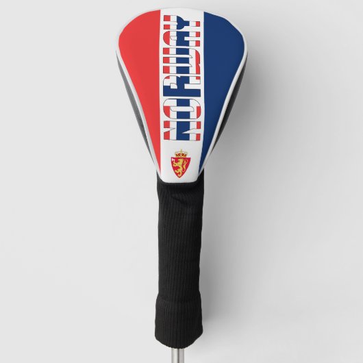 Noorwegen Vlag Prachtige Patriotic Golfheadcover (Voorkant)
