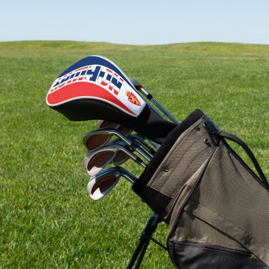 Noorwegen Vlag Prachtige Patriotic Golfheadcover (Insitu)
