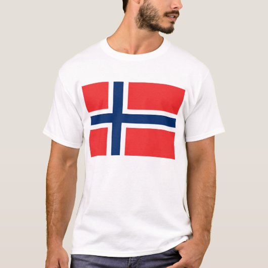 Noorwegen, vlag t-shirt (Voorkant)
