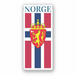 Noorwegen Vlag / Wapen Sticker