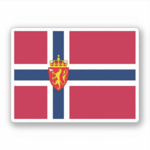 Noorwegen Vlag / Wapen Sticker