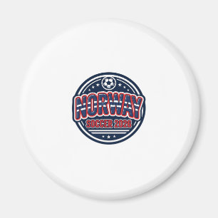 Noorwegen Voetbal 2026 Voetbal Vet Land Typografie Magneet
