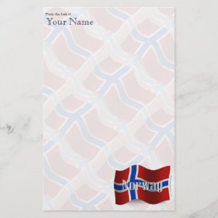 Noorwegen Waving Flag Briefpapier