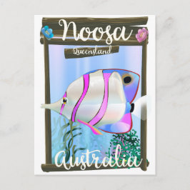Noosa Australia vintage poster Briefkaart