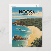 Noosa National Park - Traditionele reisposter Briefkaart (Voorkant / Achterkant)