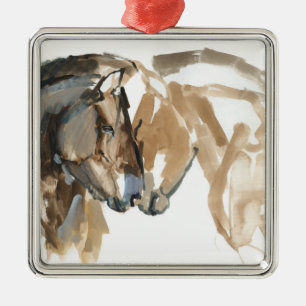 Noot aan neus metalen ornament