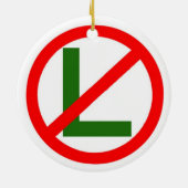 Noot-nr.-L kerstversiering Keramisch Ornament (Achterkant)