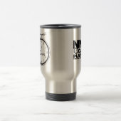 NOP Clock Logo de la tasse de voyage (Centre)